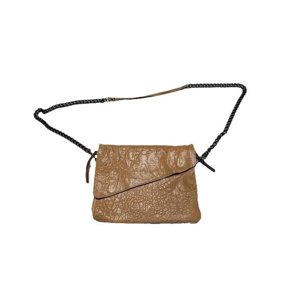 Maxon Collection Purse  Tan  Leather Crossbody Made in  Italy Classic - Picture 2 of 16